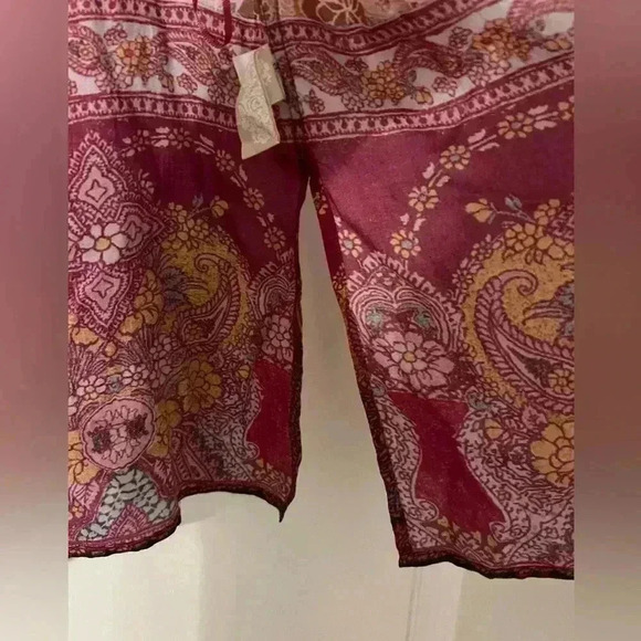 Soft surroundings multicolored floral boho open kimono size S (S138) - Picture 4 of 9